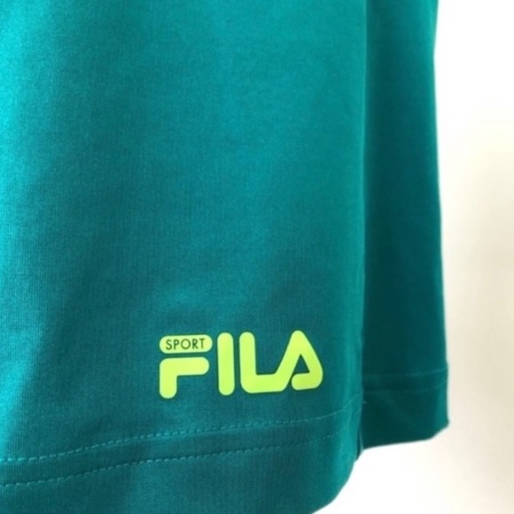 Fila Sport Teal Green Athletic Racerback Tank | S - Picture 4 of 5